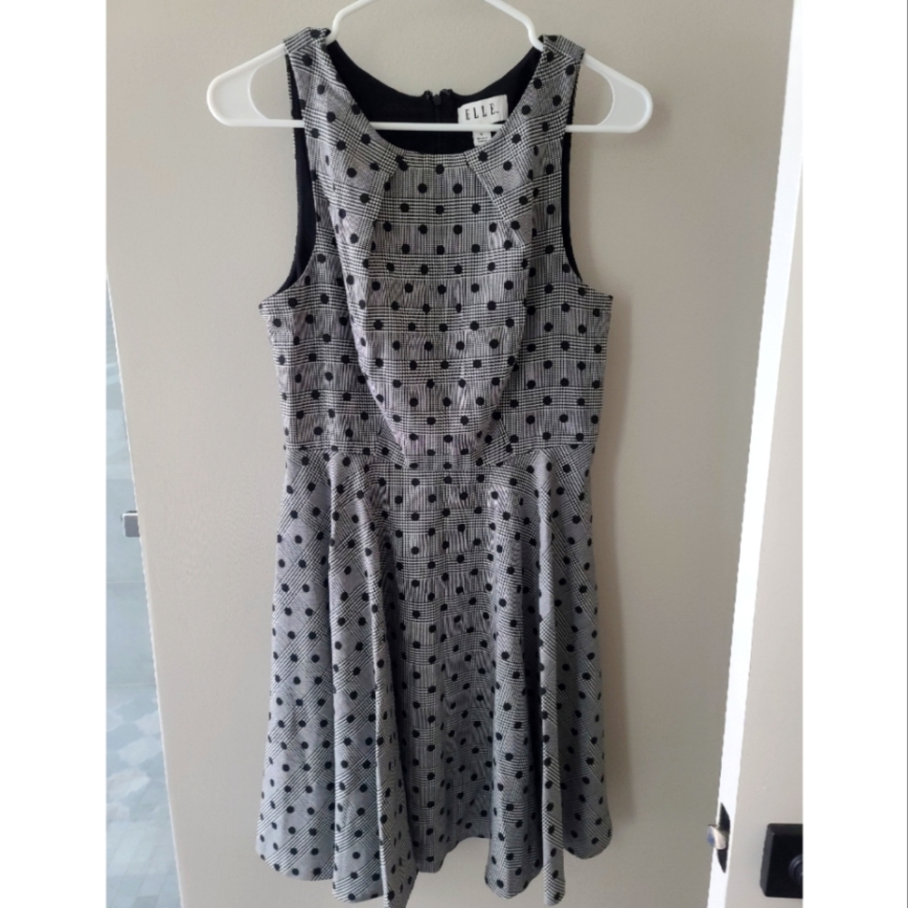 Polka dot cocktail dress